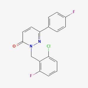 molecular formula C17H11ClF2N2O B2802051 2-(2-chloro-6-fluorobenzyl)-6-(4-fluorophenyl)pyridazin-3(2H)-one CAS No. 941930-45-6