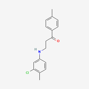 3-(3-Chloro-4-methylanilino)-1-(4-methylphenyl)-1-propanone
