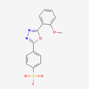4-[5-(2-Methoxyphenyl)-1,3,4-oxadiazol-2-yl]benzenesulfonyl fluoride