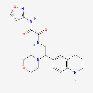 N1-(isoxazol-3-yl)-N2-(2-(1-methyl-1,2,3,4-tetrahydroquinolin-6-yl)-2-morpholinoethyl)oxalamide