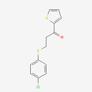 3-[(4-Chlorophenyl)sulfanyl]-1-(2-thienyl)-1-propanone