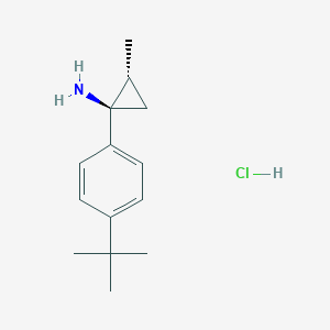 (1R,2R)-1-(4-Tert-butylphenyl)-2-methylcyclopropan-1-amine;hydrochloride