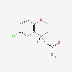 (2'R,4S)-6-Chlorospiro[chromane-4,1'-cyclopropane]-2'-carboxylic acid