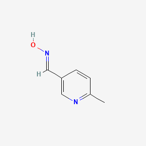 molecular formula C7H8N2O B2802106 3-Pyridinecarboxaldehyde, 6-methyl-, oxime CAS No. 1081840-80-3