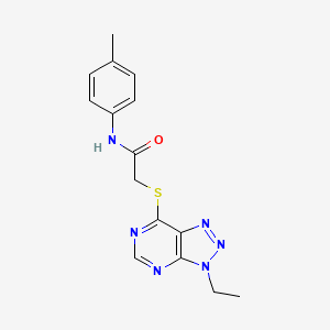 2-((3-ethyl-3H-[1,2,3]triazolo[4,5-d]pyrimidin-7-yl)thio)-N-(p-tolyl)acetamide