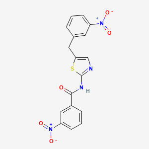 3-Nitro-N-[5-(3-nitro-benzyl)-thiazol-2-yl]-benzamide