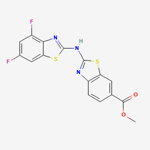 Methyl 2-[(4,6-difluoro-1,3-benzothiazol-2-yl)amino]-1,3-benzothiazole-6-carboxylate