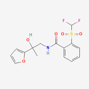 2-((difluoromethyl)sulfonyl)-N-(2-(furan-2-yl)-2-hydroxypropyl)benzamide