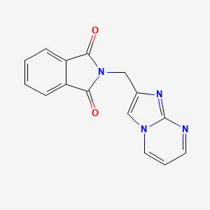 molecular formula C15H10N4O2 B2802128 2-(咪唑并[1,2-a]嘧啶-2-基甲基)-1H-异吲哚-1,3(2H)-二酮 CAS No. 309280-65-7