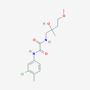 N1-(3-chloro-4-methylphenyl)-N2-(2-hydroxy-4-methoxy-2-methylbutyl)oxalamide