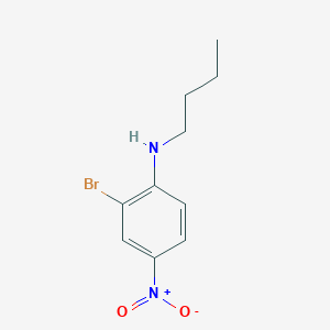 molecular formula C10H13BrN2O2 B2802161 2-Bromo-N-butyl-4-nitroaniline CAS No. 1157464-19-1; 2436-93-3