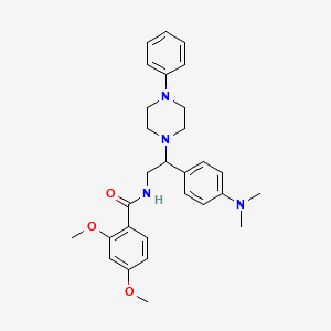 N-(2-(4-(dimethylamino)phenyl)-2-(4-phenylpiperazin-1-yl)ethyl)-2,4-dimethoxybenzamide