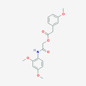 molecular formula C19H21NO6 B2802212 2-[(2,4-Dimethoxyphenyl)amino]-2-oxoethyl (3-methoxyphenyl)acetate CAS No. 1002267-83-5
