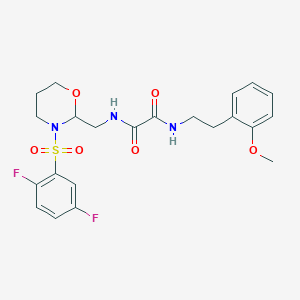 N1-((3-((2,5-difluorophenyl)sulfonyl)-1,3-oxazinan-2-yl)methyl)-N2-(2-methoxyphenethyl)oxalamide