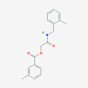 2-((2-Methylbenzyl)amino)-2-oxoethyl 3-methylbenzoate