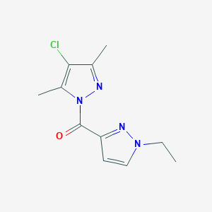 (4-chloro-3,5-dimethyl-1H-pyrazol-1-yl)(1-ethyl-1H-pyrazol-3-yl)methanone