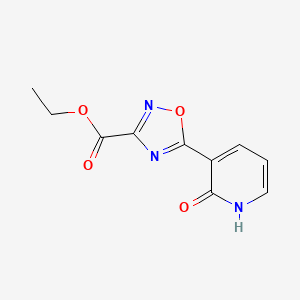 molecular formula C10H9N3O4 B2802231 Ethyl 5-(2-oxo-1H-pyridin-3-yl)-1,2,4-oxadiazole-3-carboxylate CAS No. 2309308-21-0