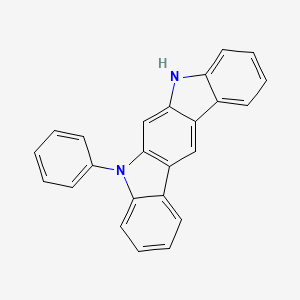 molecular formula C24H16N2 B2802250 5-苯基-5,7-二氢吲哚并[2,3-b]咔唑 CAS No. 1448296-00-1