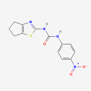 1-(5,6-dihydro-4H-cyclopenta[d]thiazol-2-yl)-3-(4-nitrophenyl)urea