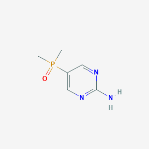 molecular formula C6H10N3OP B2802261 5-Dimethylphosphorylpyrimidin-2-amine CAS No. 2362008-83-9
