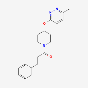 1-(4-((6-Methylpyridazin-3-yl)oxy)piperidin-1-yl)-3-phenylpropan-1-one