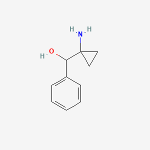 molecular formula C10H13NO B2802268 (1-Aminocyclopropyl)(phenyl)methanol CAS No. 67997-54-0