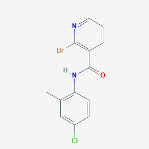 molecular formula C13H10BrClN2O B2802271 2-bromo-N-(4-chloro-2-methylphenyl)pyridine-3-carboxamide CAS No. 1428039-53-5