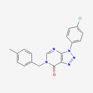 3-(4-Chlorophenyl)-6-[(4-methylphenyl)methyl]triazolo[4,5-d]pyrimidin-7-one