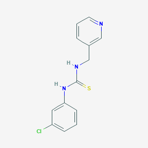 molecular formula C13H12ClN3S B280228 1-(3-Chlorophenyl)-3-(pyridin-3-ylmethyl)thiourea 