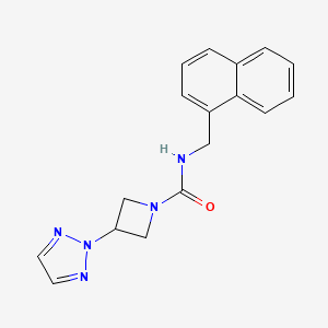 molecular formula C17H17N5O B2802287 N-(Naphthalen-1-ylmethyl)-3-(triazol-2-yl)azetidine-1-carboxamide CAS No. 2309346-91-4
