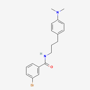 molecular formula C18H21BrN2O B2802308 3-bromo-N-(3-(4-(dimethylamino)phenyl)propyl)benzamide CAS No. 953383-58-9