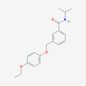 3-[(4-ethoxyphenoxy)methyl]-N-(propan-2-yl)benzamide