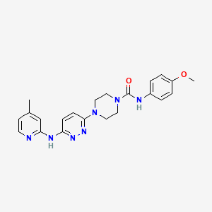 N-(4-methoxyphenyl)-4-(6-((4-methylpyridin-2-yl)amino)pyridazin-3-yl)piperazine-1-carboxamide