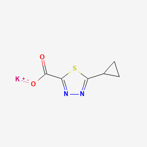 Potassium 5-cyclopropyl-1,3,4-thiadiazole-2-carboxylate