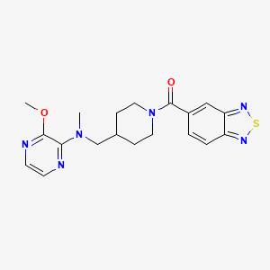 N-{[1-(2,1,3-benzothiadiazole-5-carbonyl)piperidin-4-yl]methyl}-3-methoxy-N-methylpyrazin-2-amine