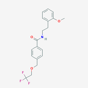 molecular formula C19H20F3NO3 B280235 N-[2-(2-methoxyphenyl)ethyl]-4-[(2,2,2-trifluoroethoxy)methyl]benzamide 
