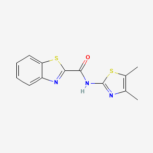 molecular formula C13H11N3OS2 B2802359 N-(4,5-dimethylthiazol-2-yl)benzo[d]thiazole-2-carboxamide CAS No. 922461-44-7