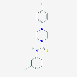 molecular formula C17H17ClFN3S B280236 N-(3-chlorophenyl)-4-(4-fluorophenyl)piperazine-1-carbothioamide 