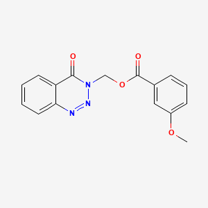 molecular formula C16H13N3O4 B2802387 (4-氧代-1,2,3-苯并三唑-3-基)甲基-3-甲氧基苯甲酸酯 CAS No. 454202-30-3
