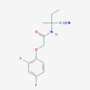 molecular formula C13H14F2N2O2 B2802408 N-(1-cyano-1-methylpropyl)-2-(2,4-difluorophenoxy)acetamide CAS No. 1311678-57-5
