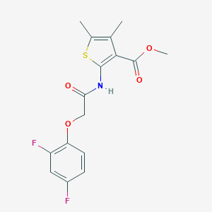 Methyl 2-{[(2,4-difluorophenoxy)acetyl]amino}-4,5-dimethylthiophene-3-carboxylate