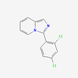 molecular formula C13H8Cl2N2 B2802434 3-(2,4-Dichlorophenyl)imidazo[1,5-a]pyridine CAS No. 73332-54-4