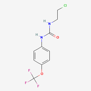 molecular formula C10H10ClF3N2O2 B2802435 N-(2-氯乙基)-N'-[4-(三氟甲氧基)苯基]脲 CAS No. 937601-75-7