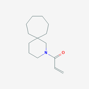 molecular formula C14H23NO B2802437 1-(2-Azaspiro[5.6]dodecan-2-yl)prop-2-en-1-one CAS No. 2179723-75-0