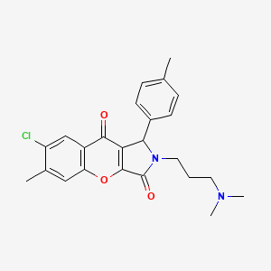 7-Chloro-2-(3-(dimethylamino)propyl)-6-methyl-1-(p-tolyl)-1,2-dihydrochromeno[2,3-c]pyrrole-3,9-dione