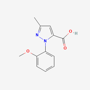 molecular formula C12H12N2O3 B2802442 1-(2-Methoxyphenyl)-3-methyl-1H-pyrazole-5-carboxylic acid CAS No. 1020240-43-0