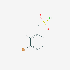 molecular formula C8H8BrClO2S B2802450 (3-溴-2-甲基苯基)甲磺酰氯 CAS No. 1521597-53-4