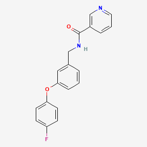 B2802456 N-(3-(4-fluorophenoxy)benzyl)nicotinamide CAS No. 1219902-19-8