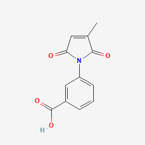 molecular formula C12H9NO4 B2802467 3-(3-甲基-2,5-二氧杂-2,5-二氢-1H-吡咯-1-基)苯甲酸 CAS No. 832740-85-9