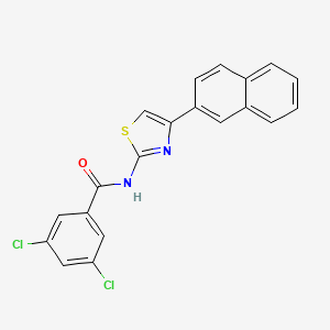 3,5-dichloro-N-(4-(naphthalen-2-yl)thiazol-2-yl)benzamide